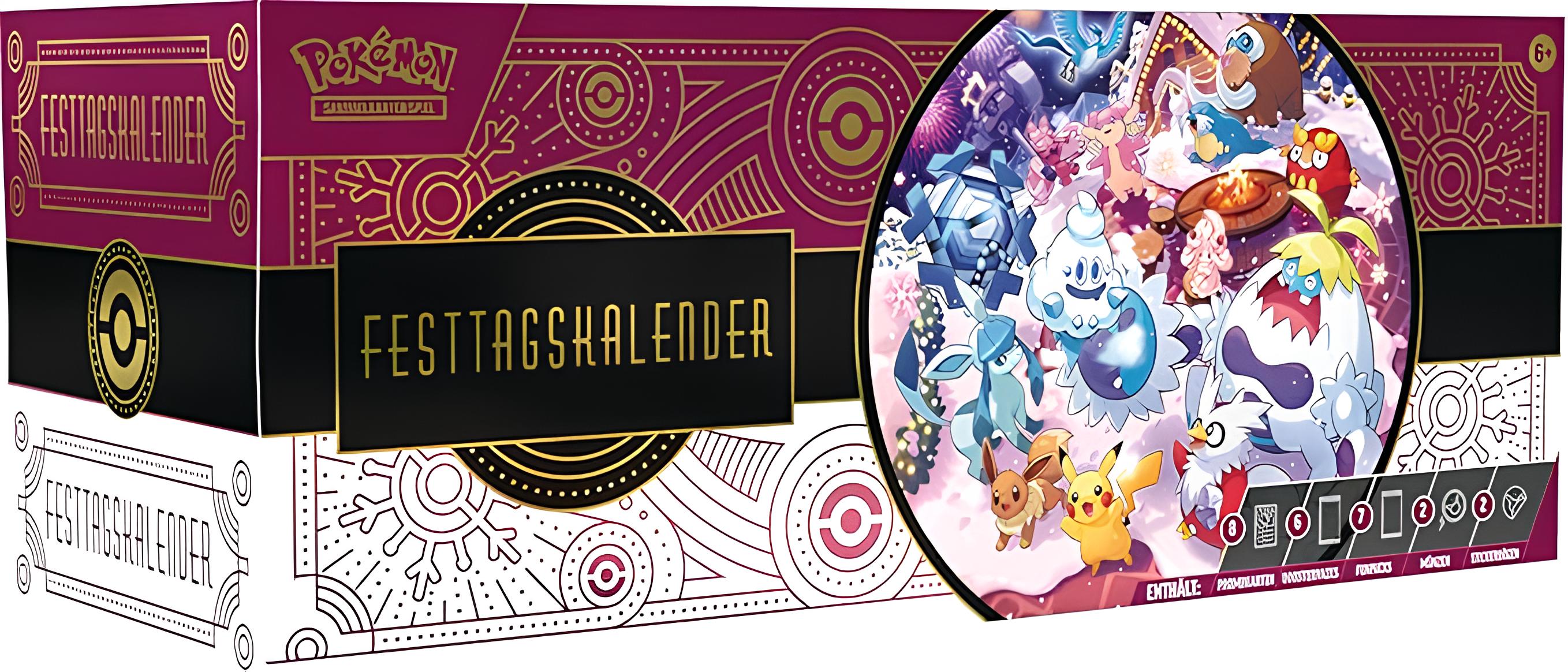 Pokémon Karmesin & Purpur Adventskalender 2025 Festtagskalender (deutsch)