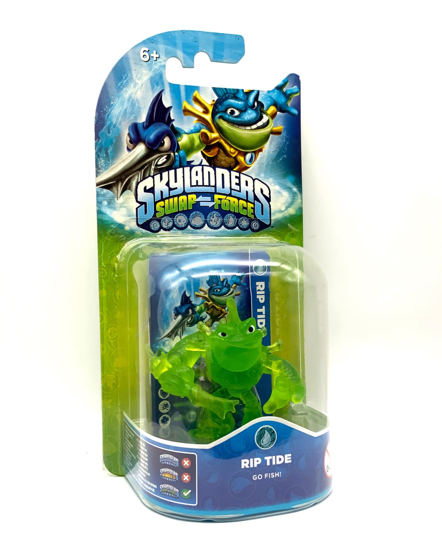 Skylanders Swap Force Rip Tide Crystal Green Chase Variante in OVP (geklebt)
