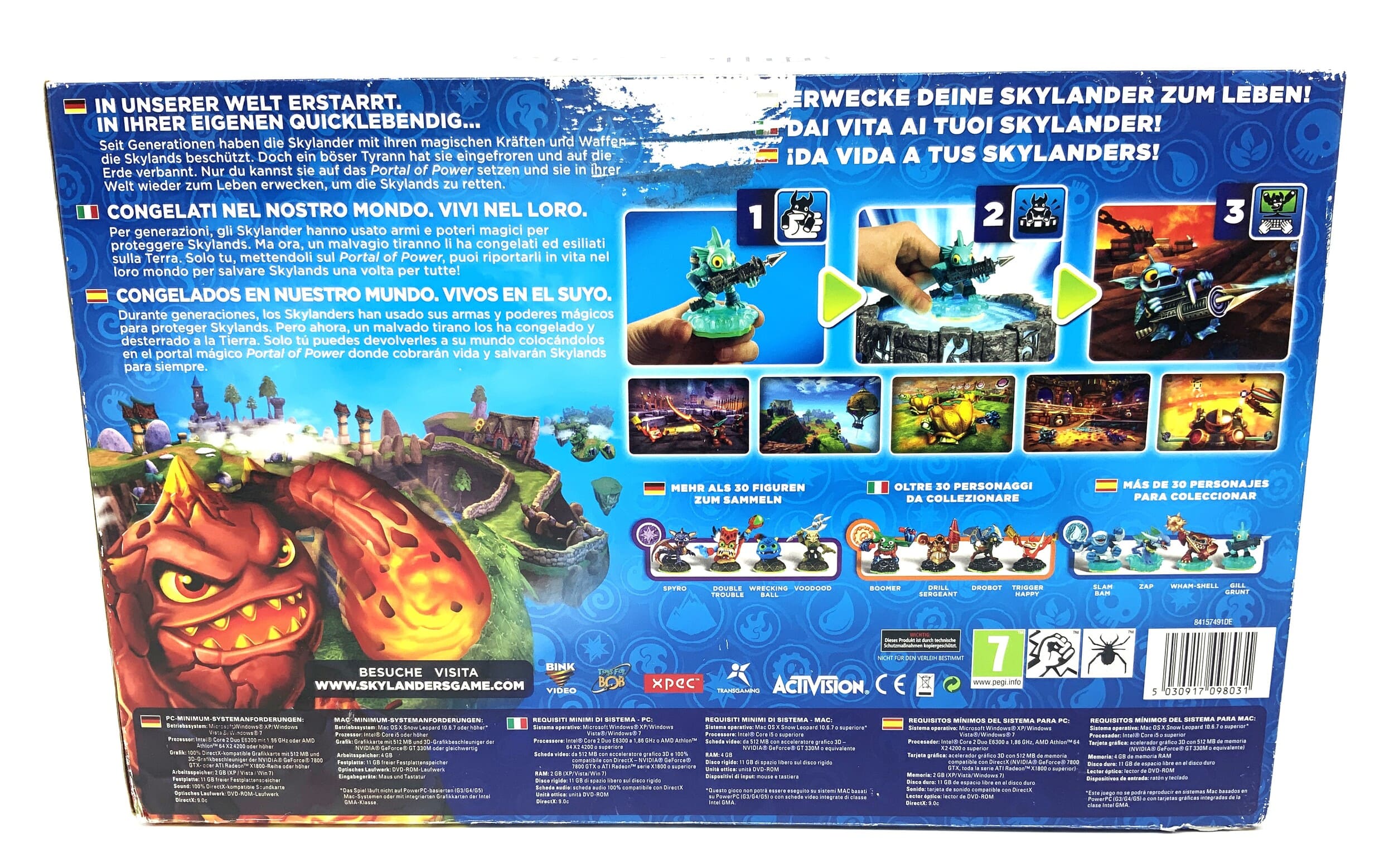 Skylanders Spyros Adventure Starter Set Windows / MAC OS starter Pack DVD CD Rom
