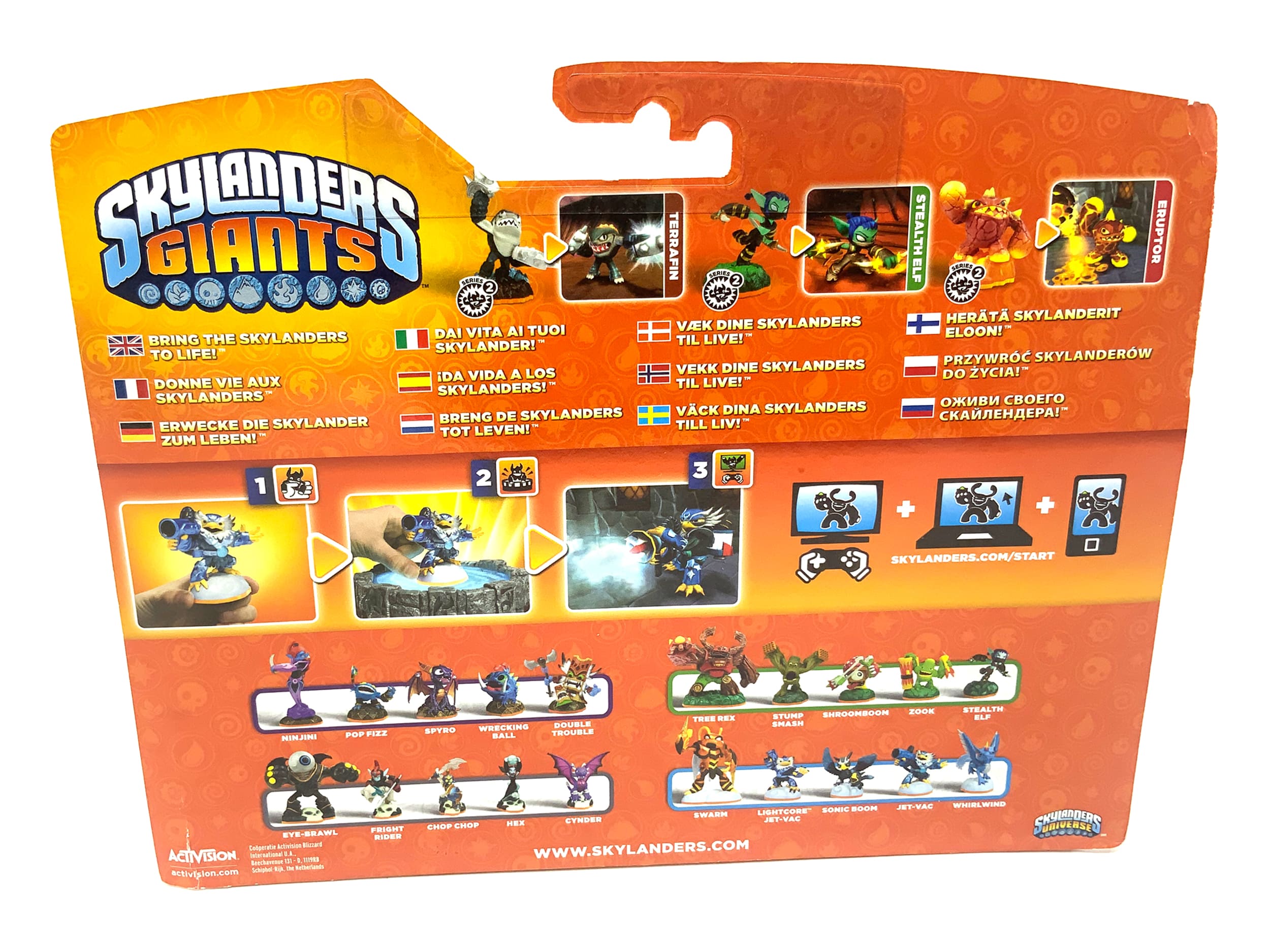 Skylanders Giants Triple Pack Eruptor + Stealth Elf + Terrafin in OVP