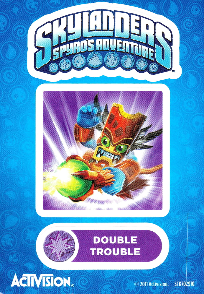 Skylanders Spyros Adventure Double Trouble Aufkleber
