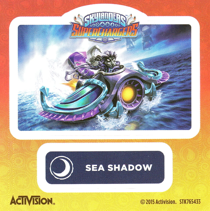 Skylanders Superchargers Sea Shadow Aufkleber