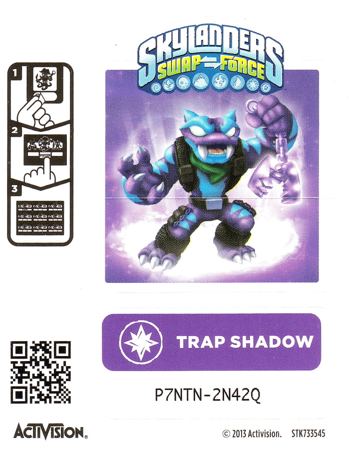 Skylanders Swap Force Trap Shadow Aufkleber