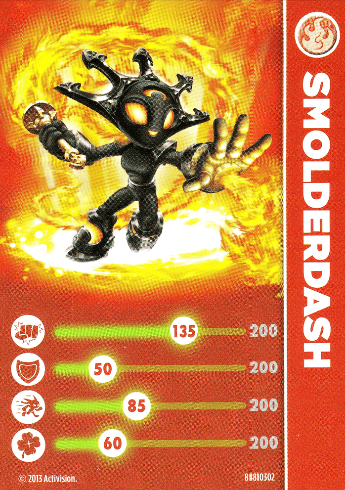 Skylanders Swap Force Smolderdash Karte