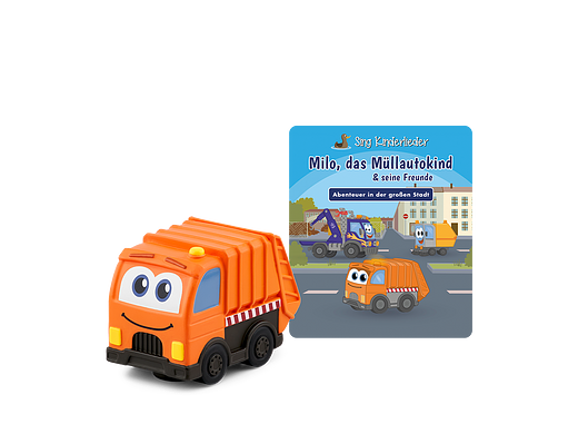 Tonie Figures Sing Children's Songs Milo, the Garbage Truck Kid & His Friends - Adventures in the Big City Audio Figure for Toniebox