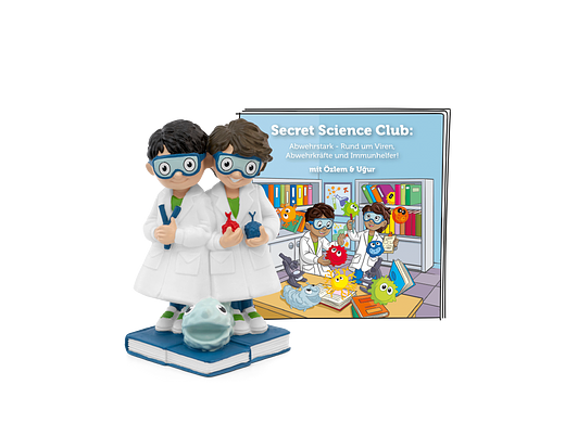 Tonie Figures Secret Science Club: Strong Defense - All about viruses, defenses, and immune helpers! with Özlem & Ugur audio figure for Toniebox
