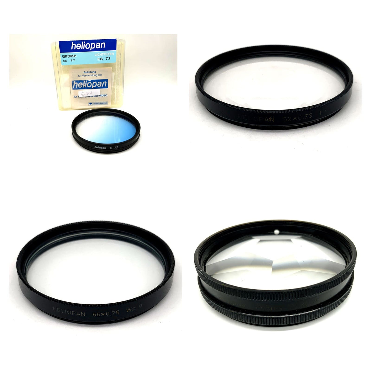 Heliopan Filter Auswahl Weichzeichner Clear-spot Sternfilter 49mm Objektivfilter