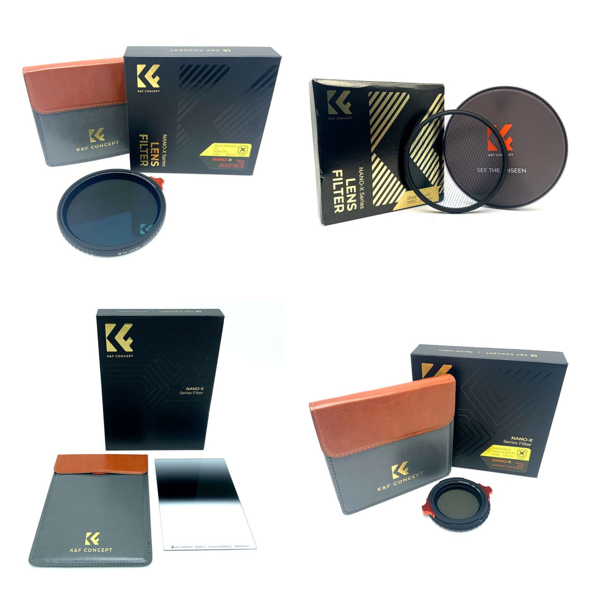 K&F Concept Effektfilter Auswahl 43 46 49 52 58 67 72 82 150mm Objektivfilter