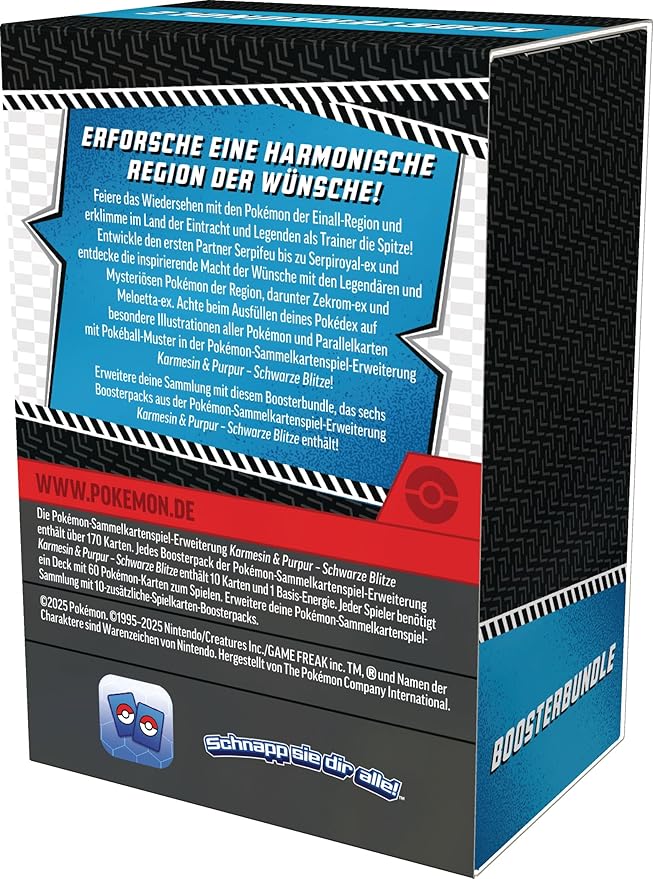 Pokémon Karmesin & Purpur Schwarze Blitze Booster Bundle (deutsch)