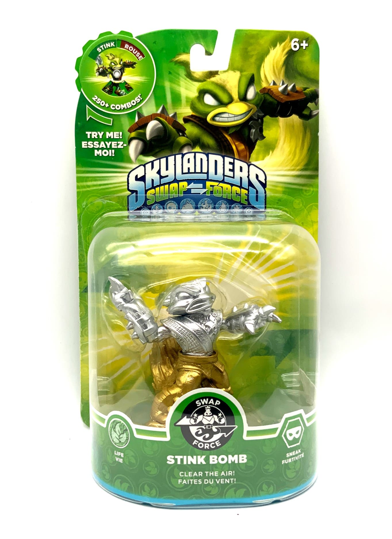 Skylanders Swap Force Gold Silver Stink Bomb Chase Variante in OVP (geklebt)