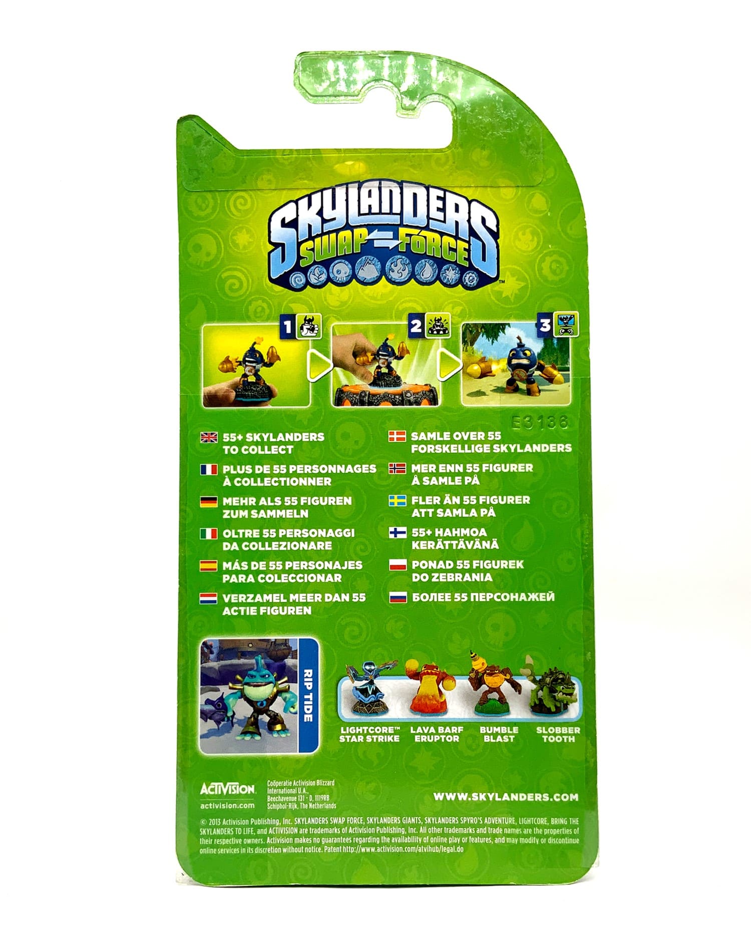 Skylanders Swap Force Rip Tide Crystal Green Chase Variante in OVP (geklebt)
