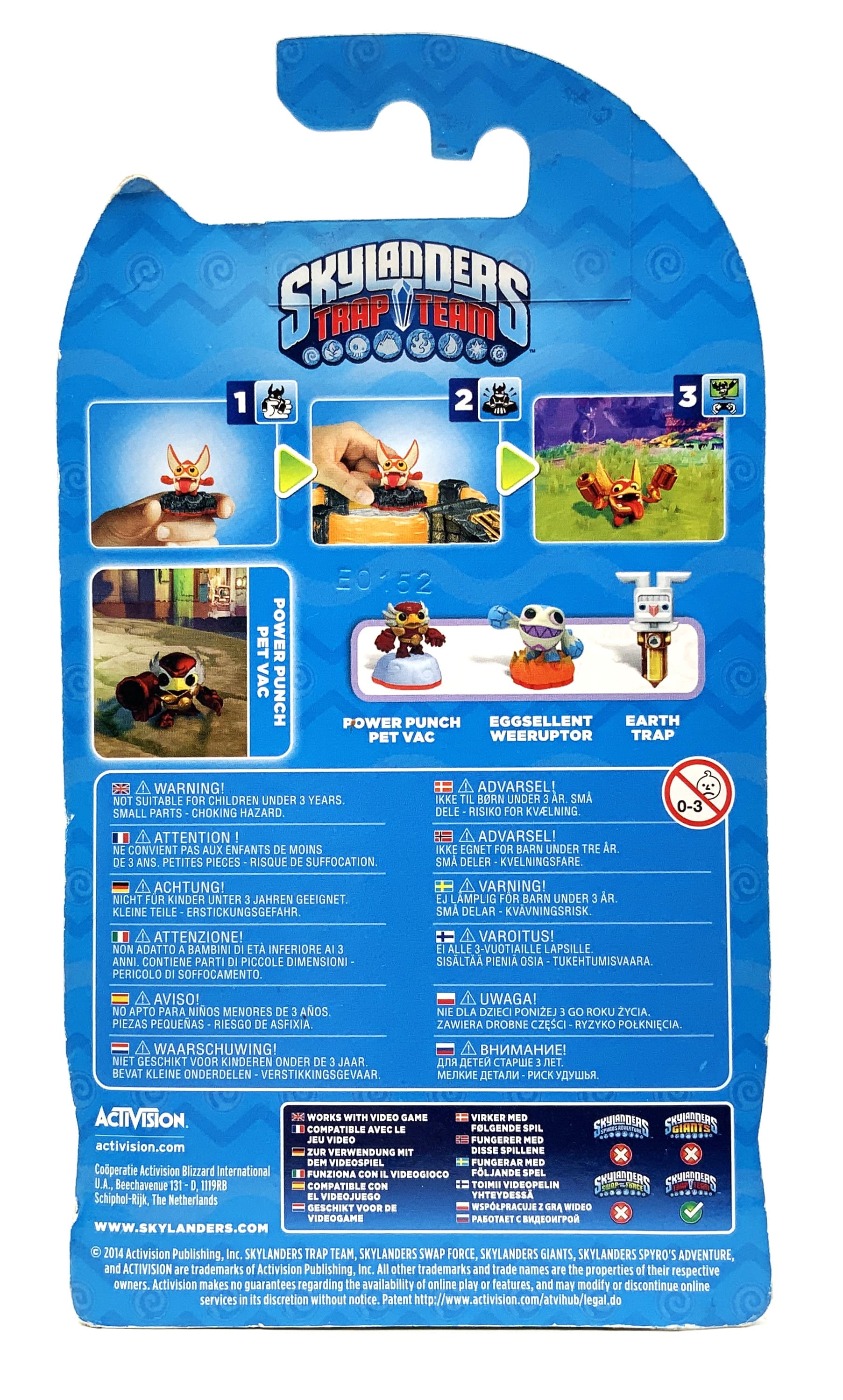 Skylanders Trap Team Figure Power Punch Pet Vac in Original Packaging OVP