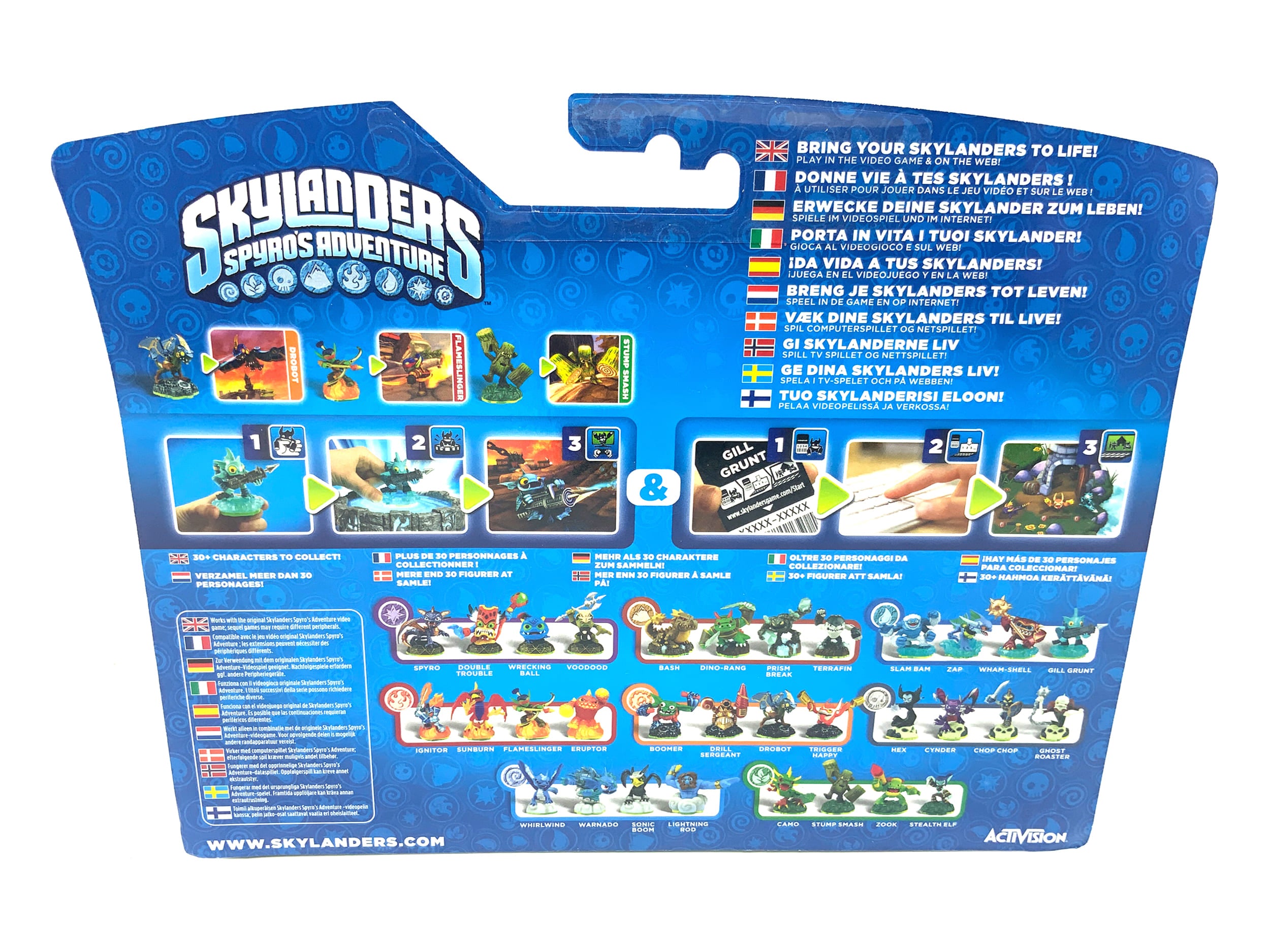 Skylanders Spyros Adventure Triple Pack Drobot + Flameslinger + Stump Smash OVP