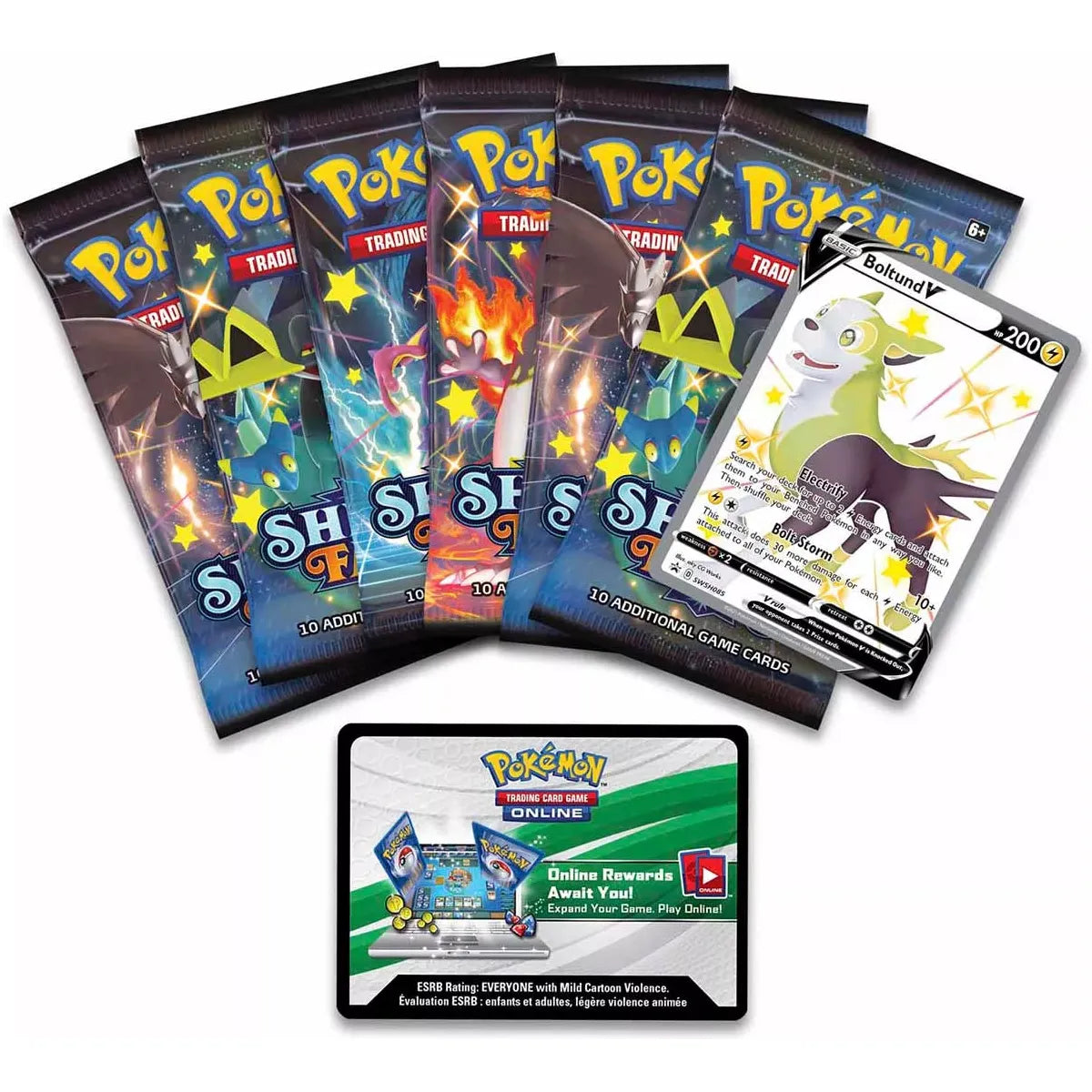 Pokémon Sword & Shield Shining Fates Boltund V Tin Box (englisch)