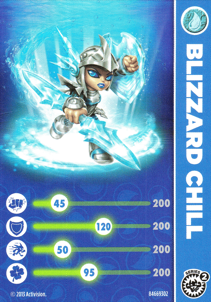 Skylanders Swap Force Blizzard Chill Karte