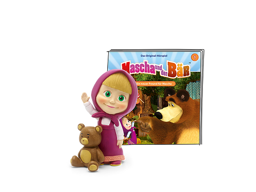 Tonie Figures Masha and the Bear A new friend for Masha Audio figure for Toniebox