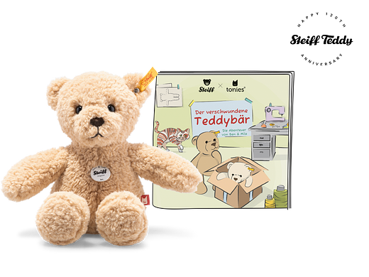 Figurines Tonie Steiff Soft Cuddly Friends Ben Teddy Bear Figurine de lecture audio pour Toniebox