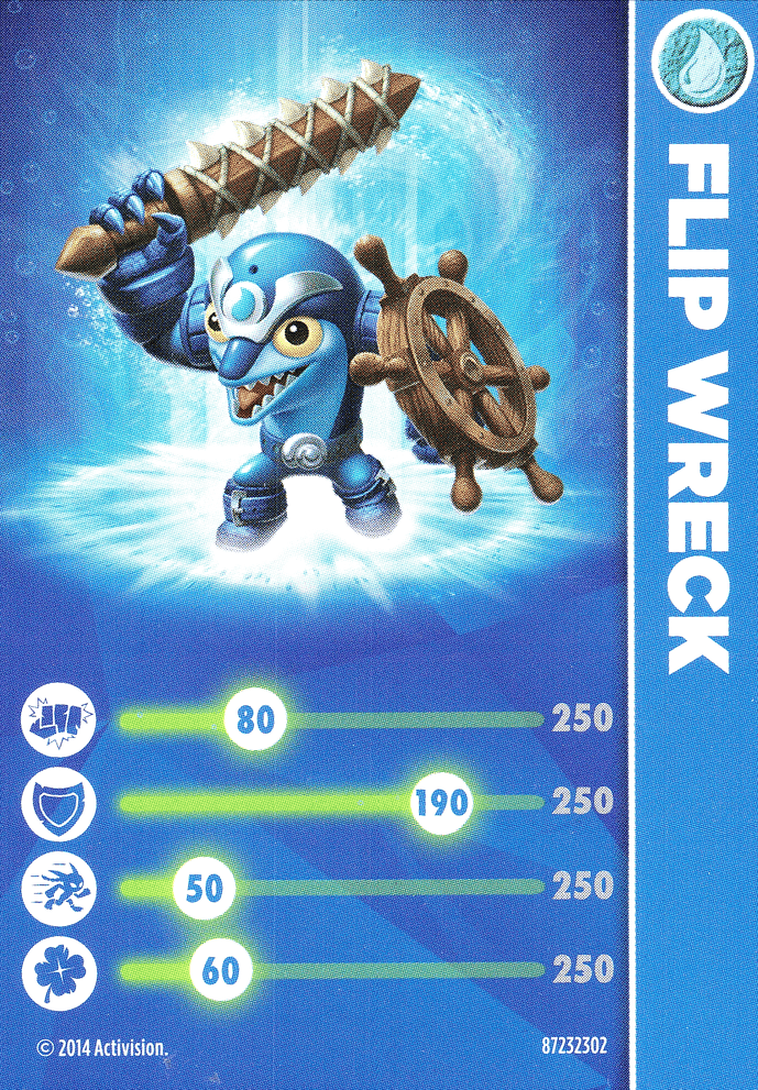 Skylanders Trap Team Flip Wreck Karte