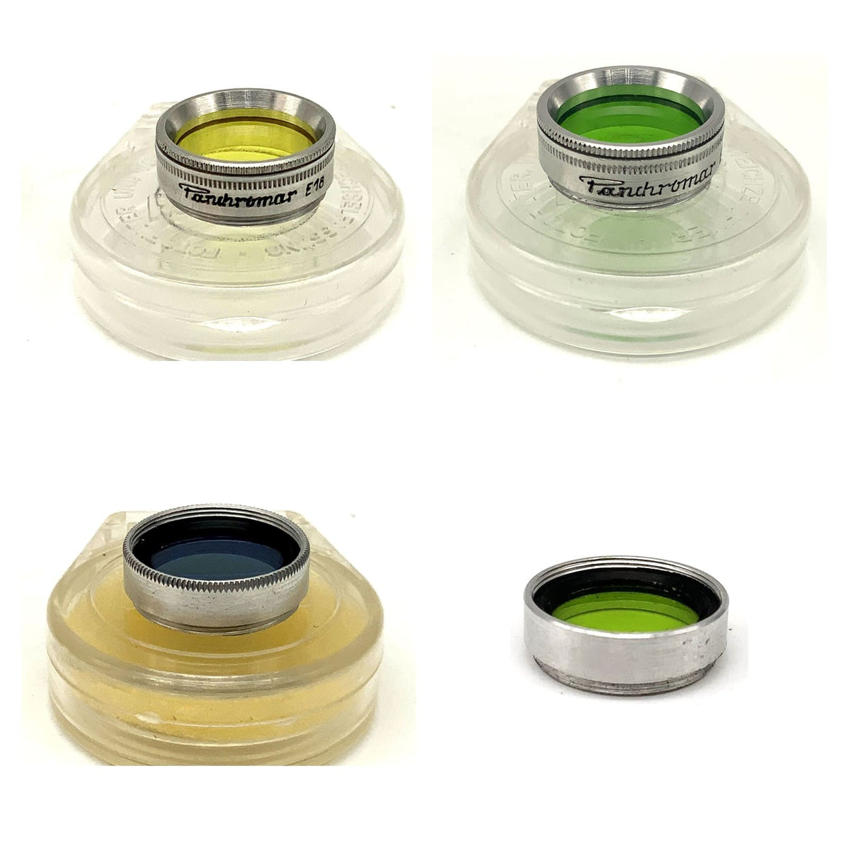 Farbfilter 18mm Auswahl Gelb Gelbgrün Grün Blau Panchromar Filter Schwarzweiß
