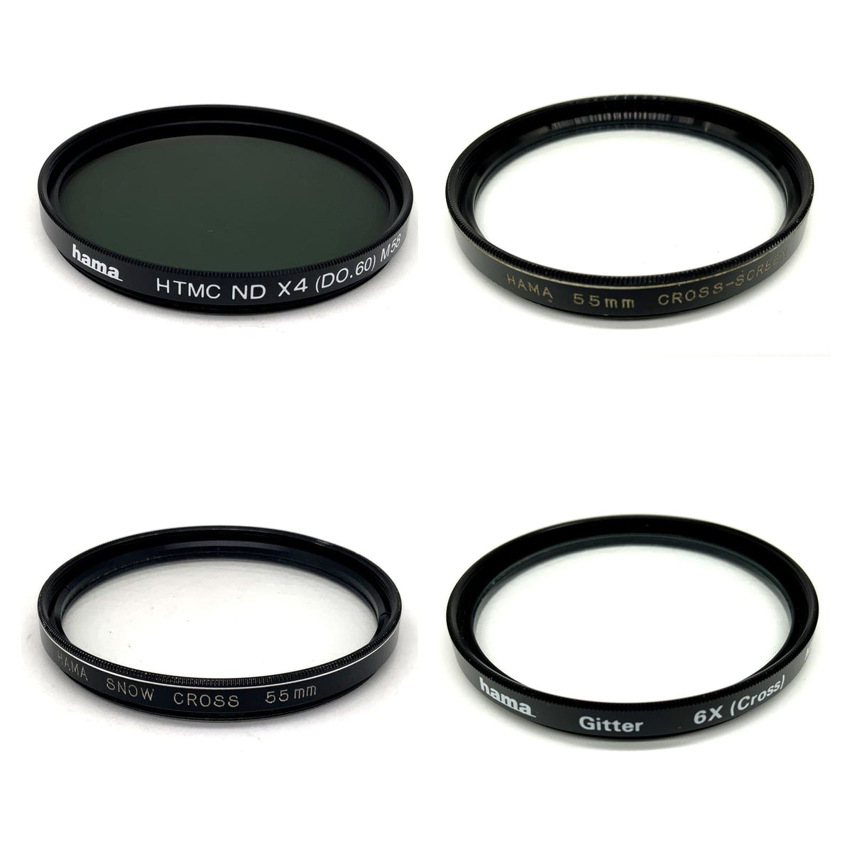 Hama Gitterfilter Auswahl 52 55 58mm Objektivfilter Cross Screen Sternfilter