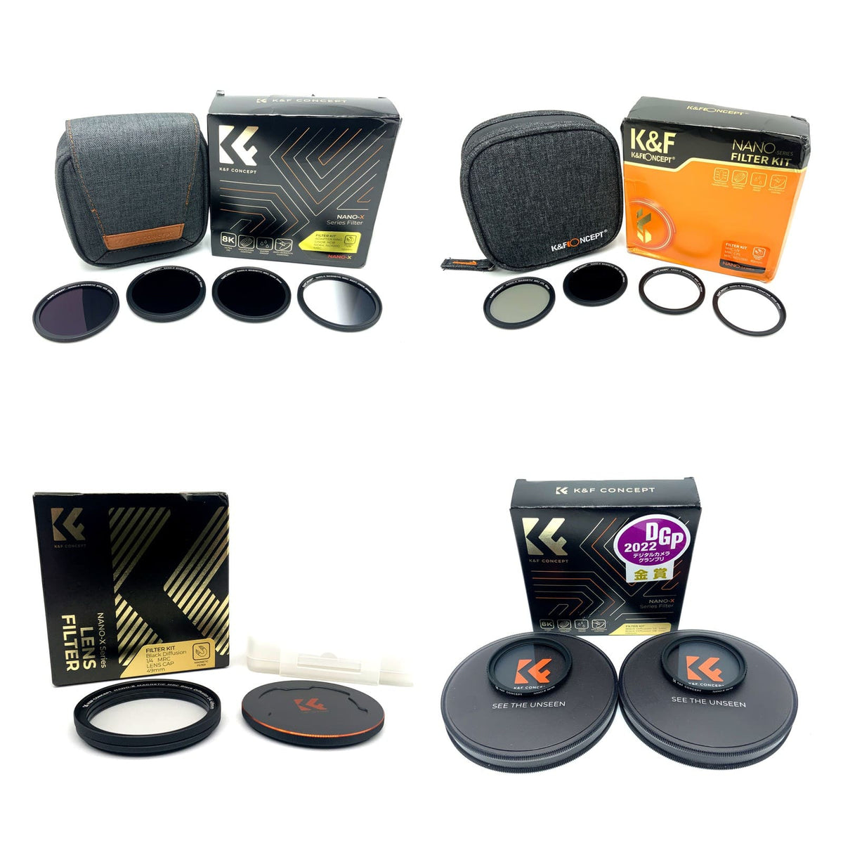 K&F Concept Filterset Auswahl 37 40,5 46 49 52 55mm Objektivfilter Filter Set